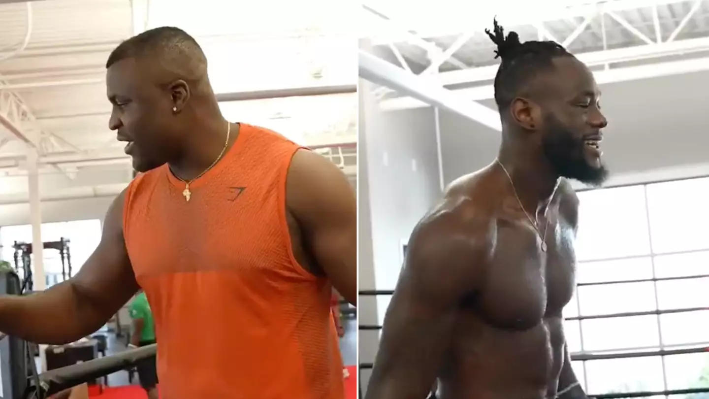 Footage of the time Francis Ngannou met Deontay Wilder has got fans talking