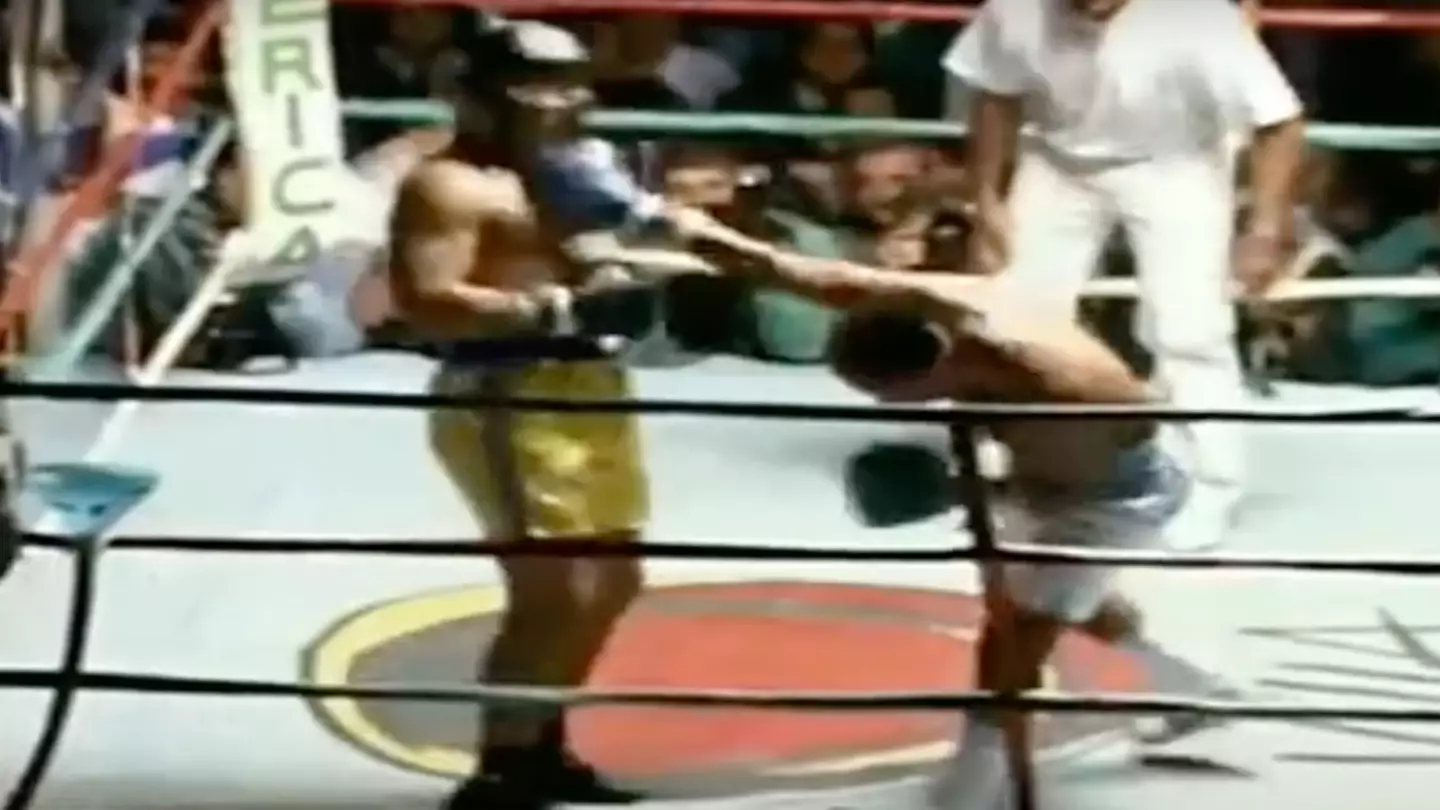 Diego Maradona stepped into the boxing ring to face professional boxer in incredibly rare fight