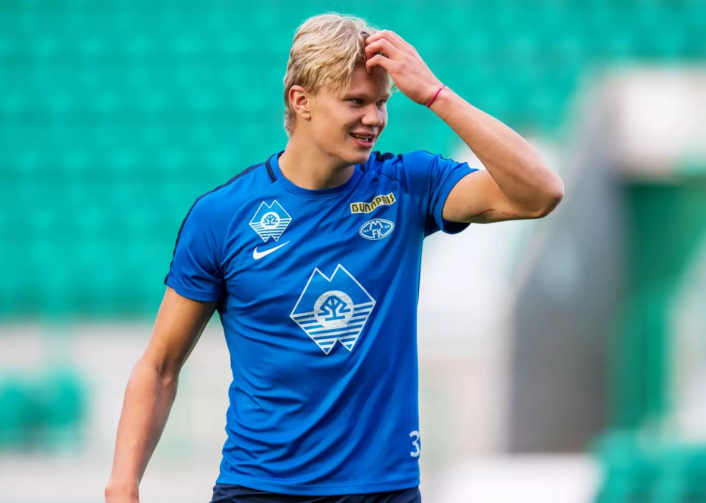Haaland during his days at Molde. Image credit: Getty