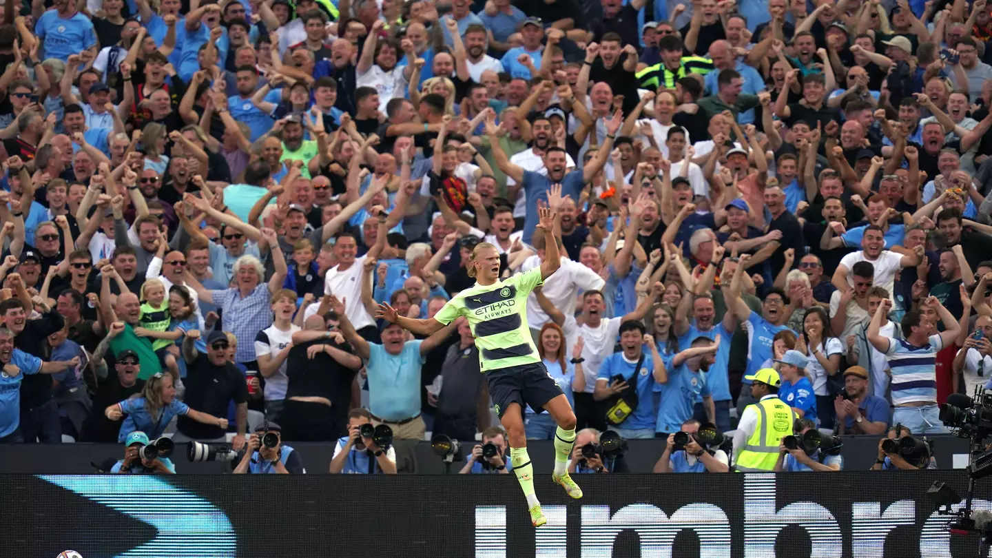 Erling Haaland for Manchester City (PA Images/Alamy)