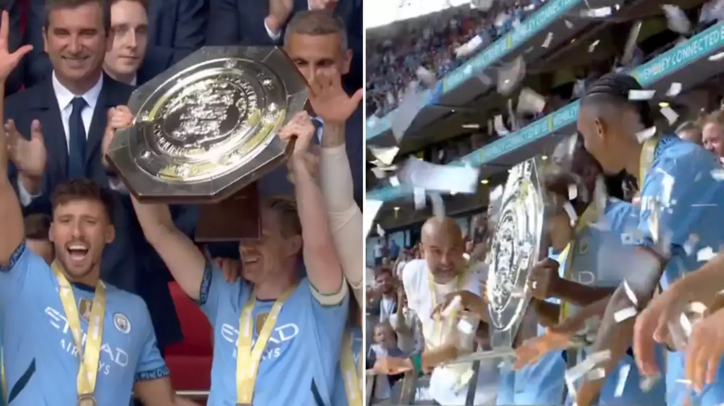 Fans spot Man City players SNUB teammate during Community Shield celebrations