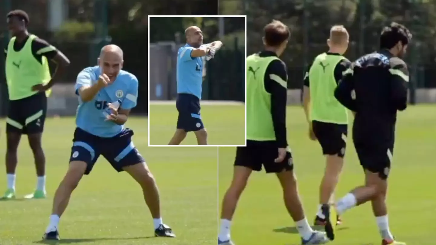 Viral footage of Pep Guardiola and Ilkay Gundogan in Man City training resurfaces and has rival fans saying 'how can we compete'