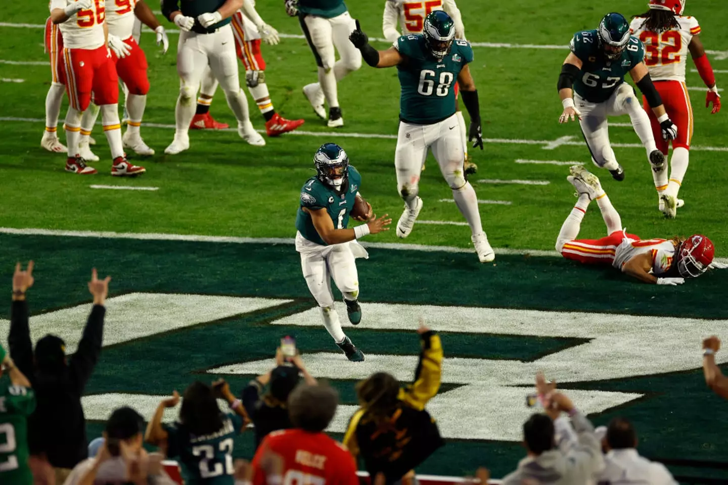 The Philadelphia Eagles stand in the Chiefs' way on Sunday. (Image: Getty)