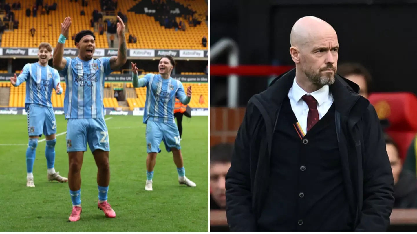 Coventry star aims dig at Man Utd after drawing them in FA Cup semi-final, it shows where Erik ten Hag's men are right now