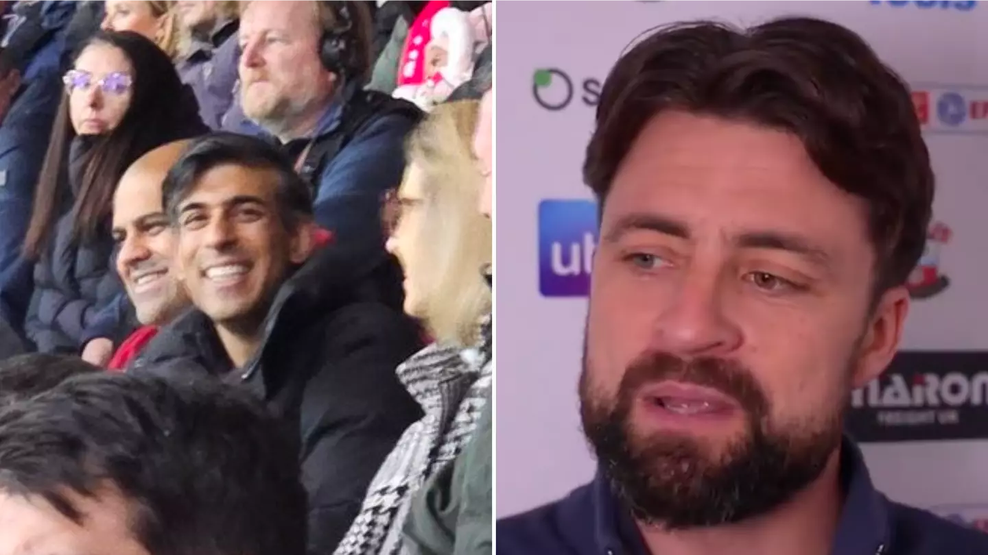 Southampton manager's response to being told PM Rishi Sunak was in the crowd is going viral