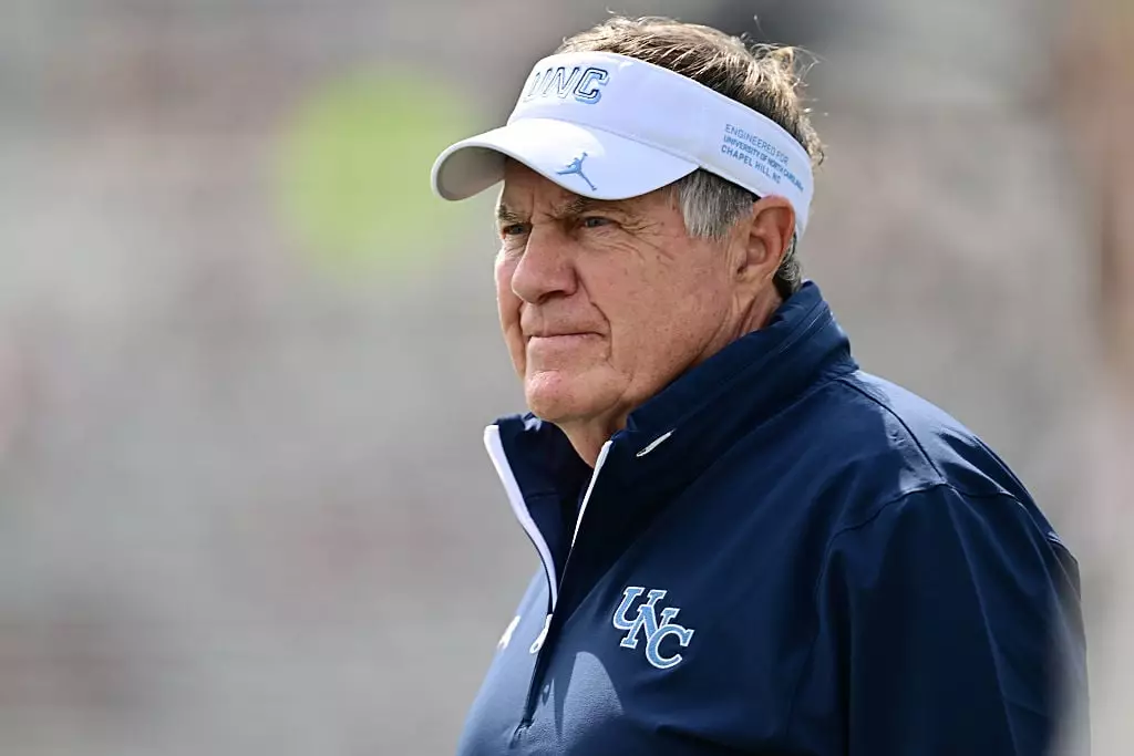 North Carolina head coach Bill Belichick (Credit:Getty)