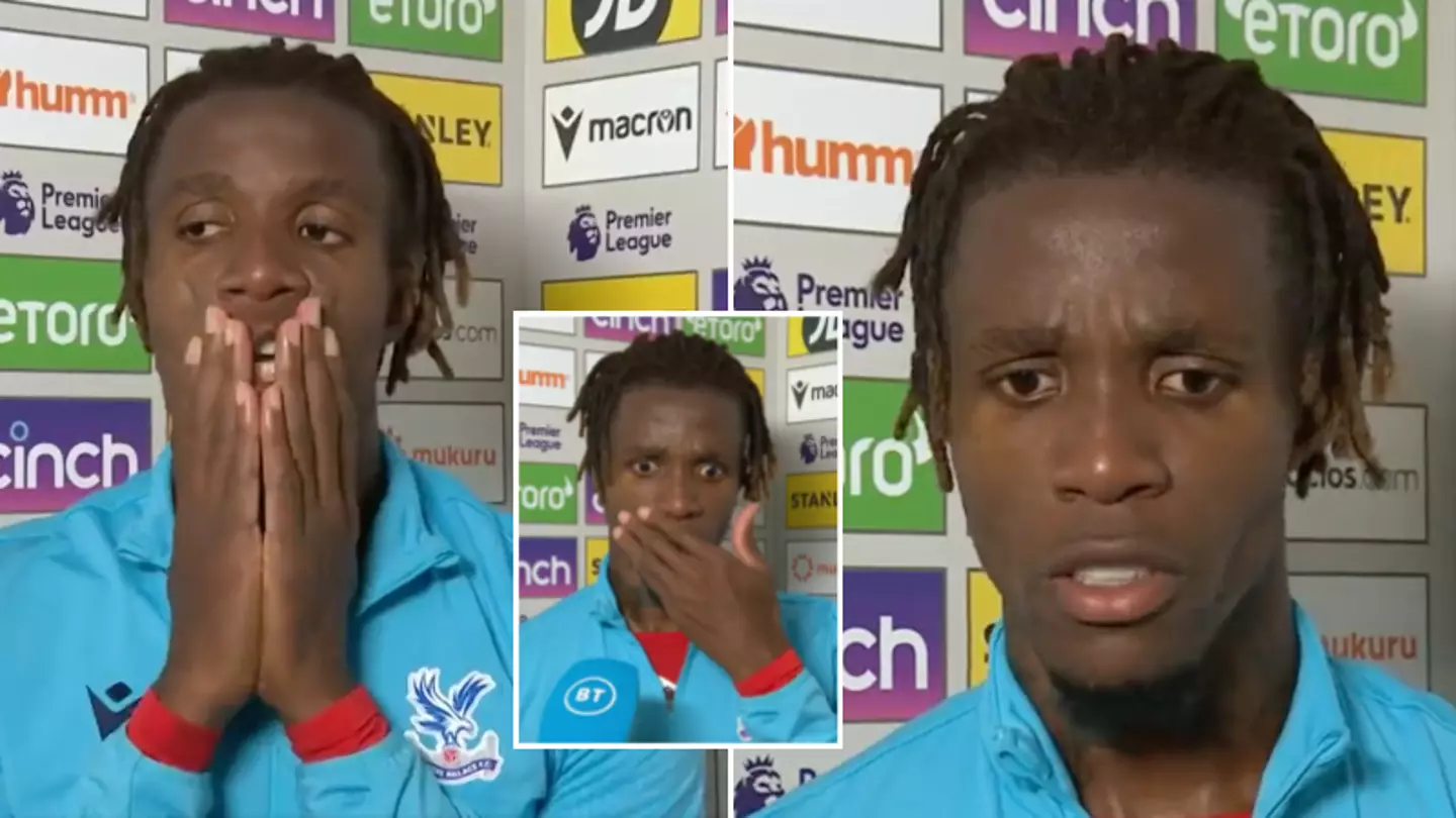 Wilfried Zaha gives the least media-trained interview after Brentford draw and it's refreshing to see