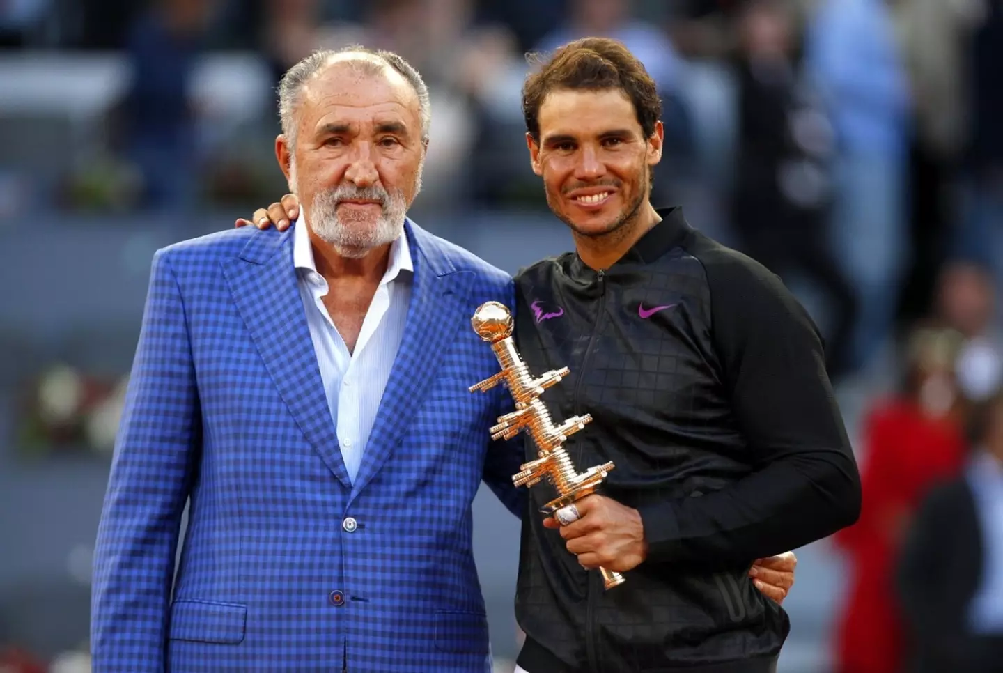 Ion Tiriac with Rafael Nadal.