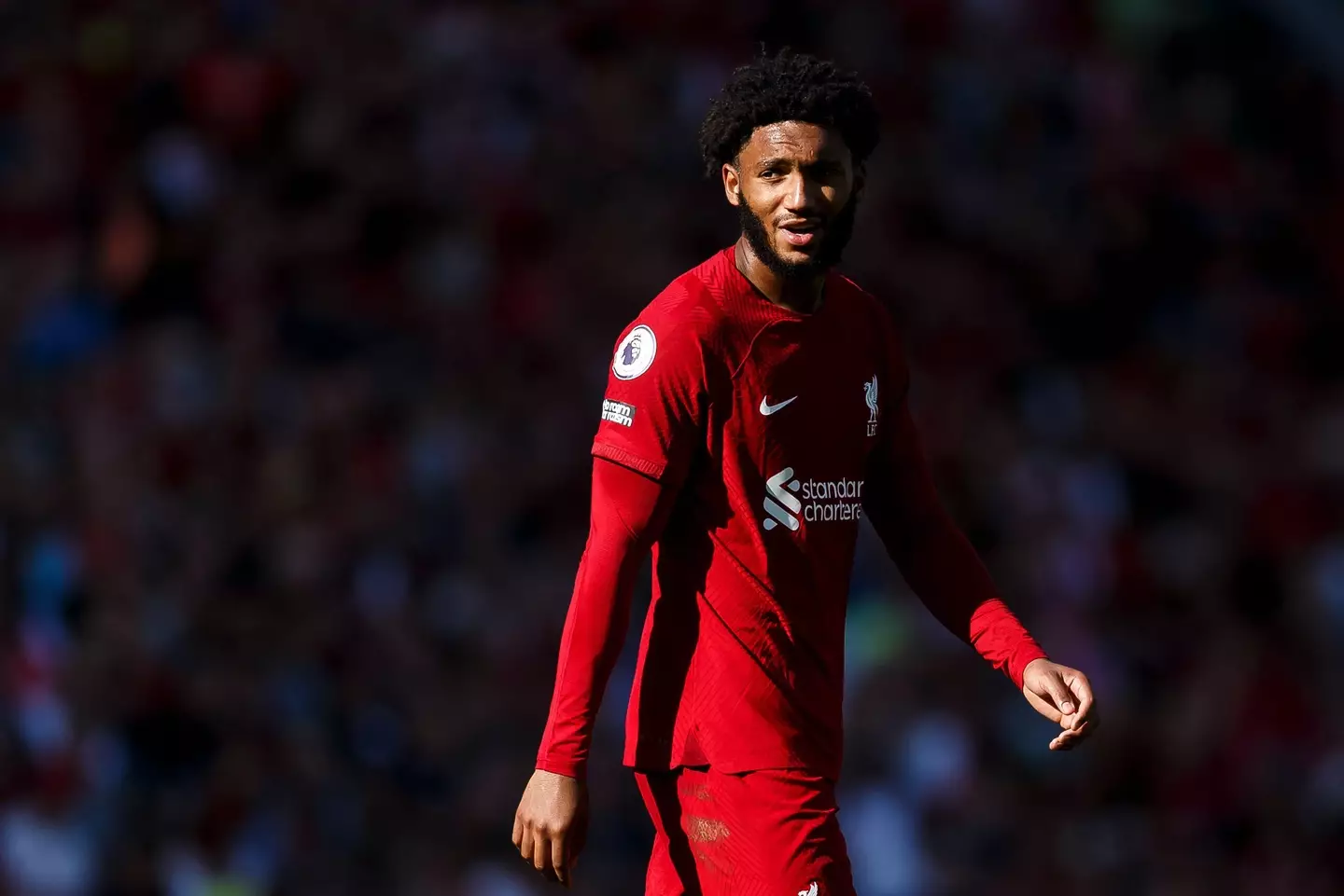 Gomez made a huge error just minutes into Liverpool's match against Leeds (Image: Alamy)