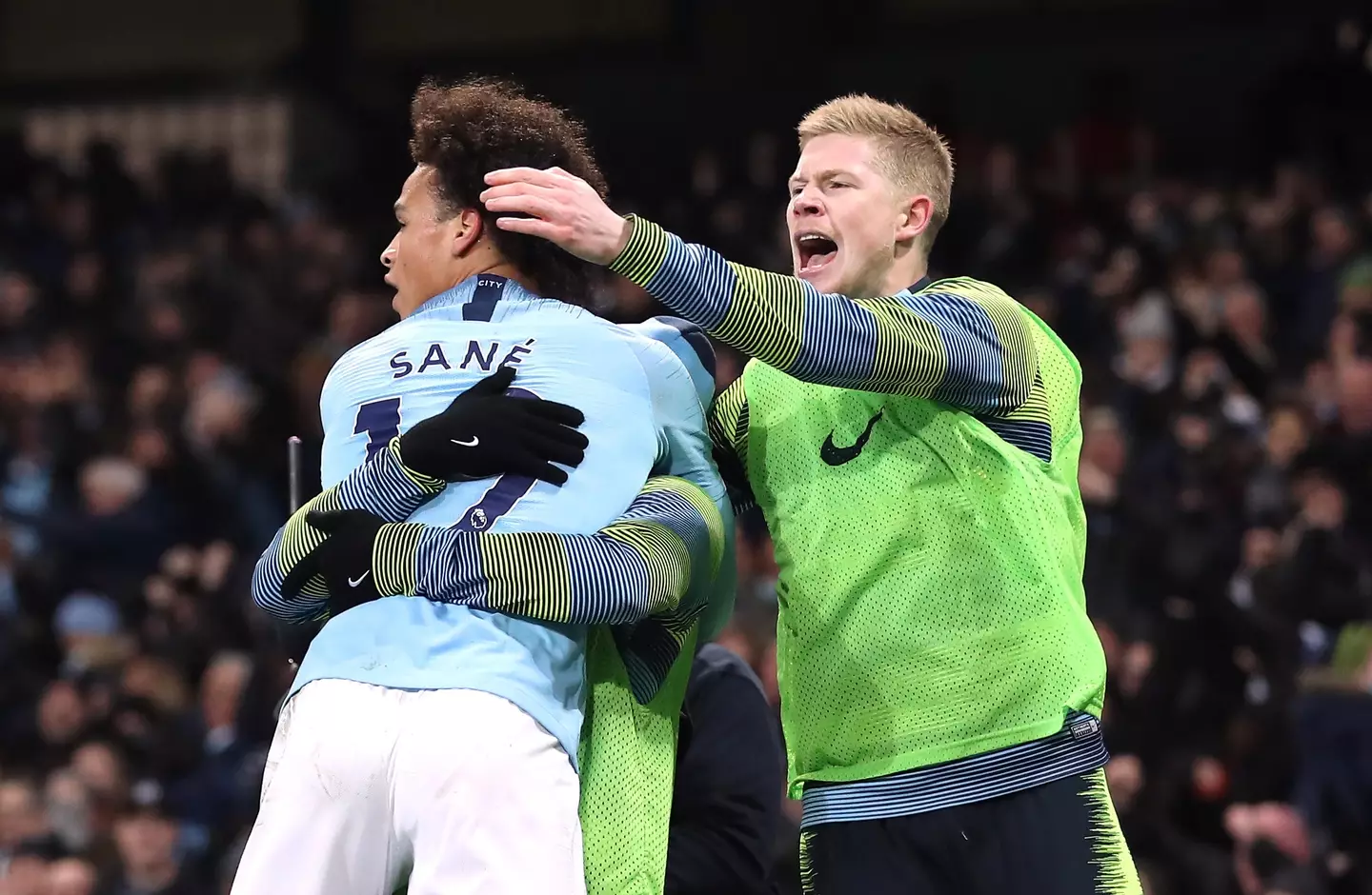 Kevin De Bruyne and Leroy Sane