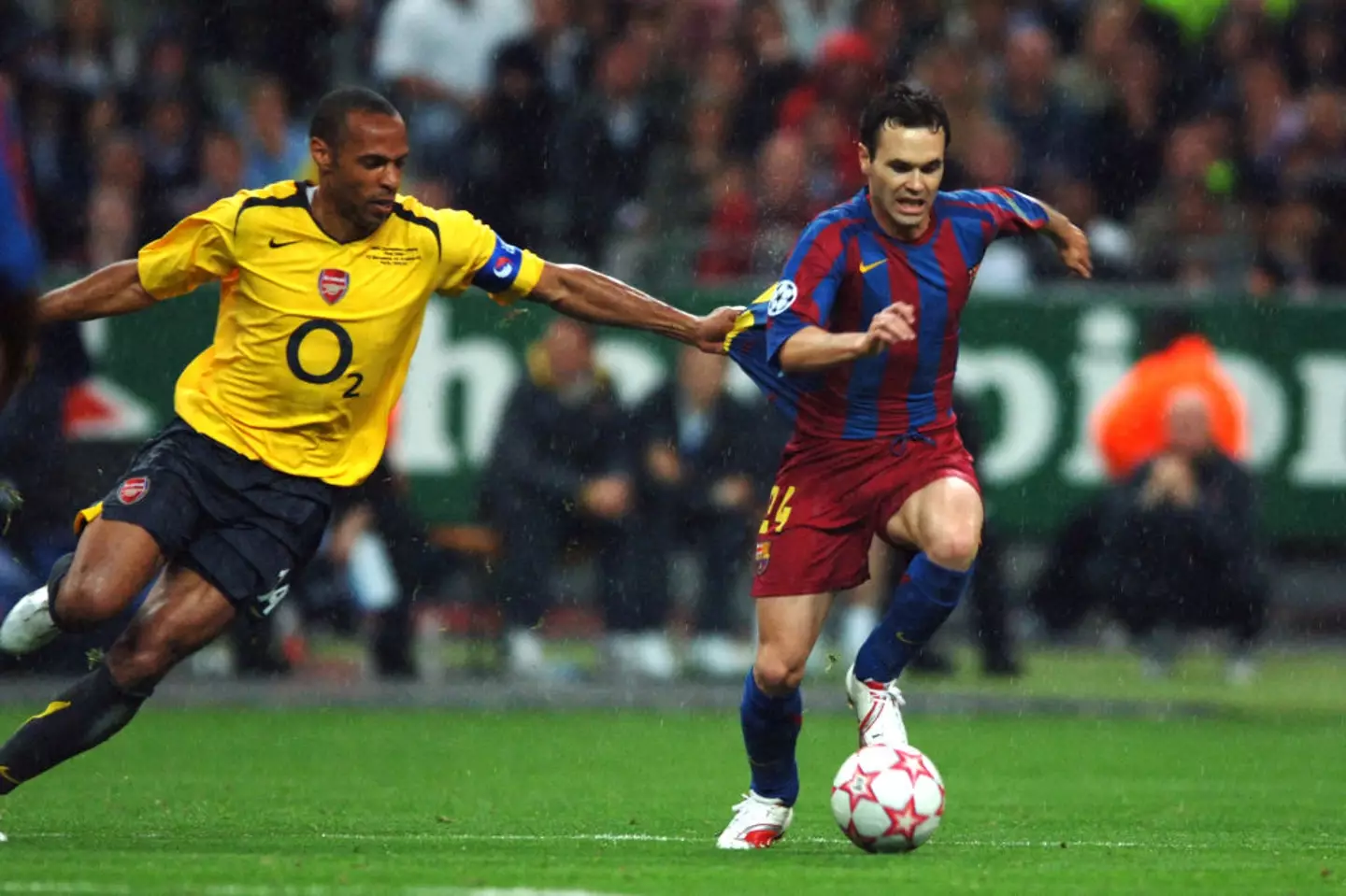Andres Iniesta in action for Barcelona -