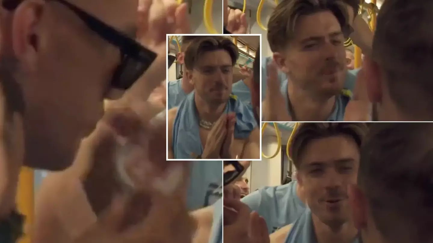Fans think they've spotted what Jack Grealish said to Bernardo Silva during Man City's Treble celebrations