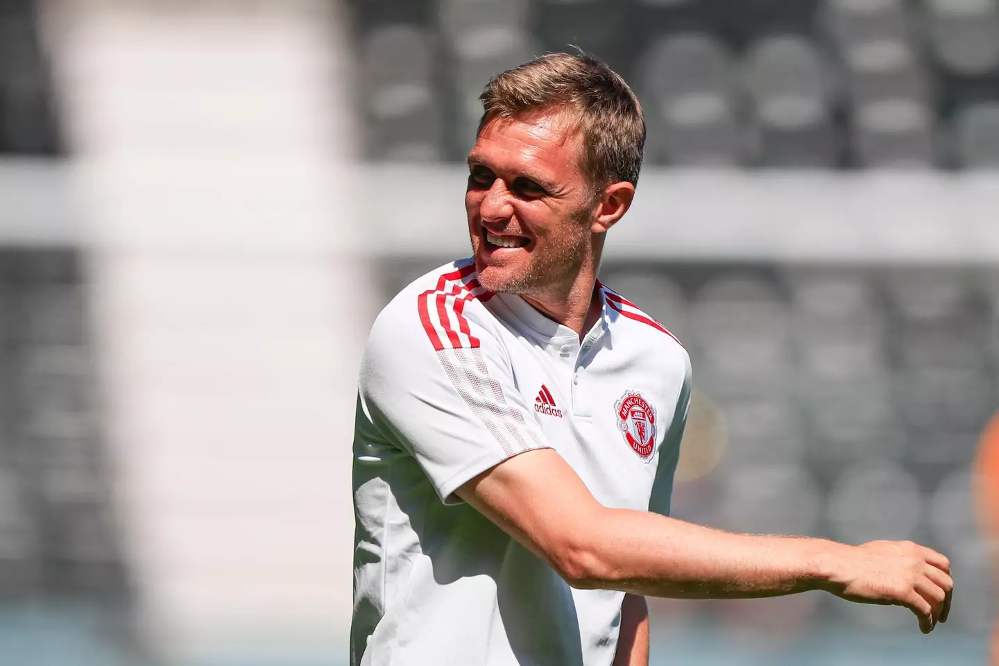 Fletcher during a training session with United. Image: PA Images