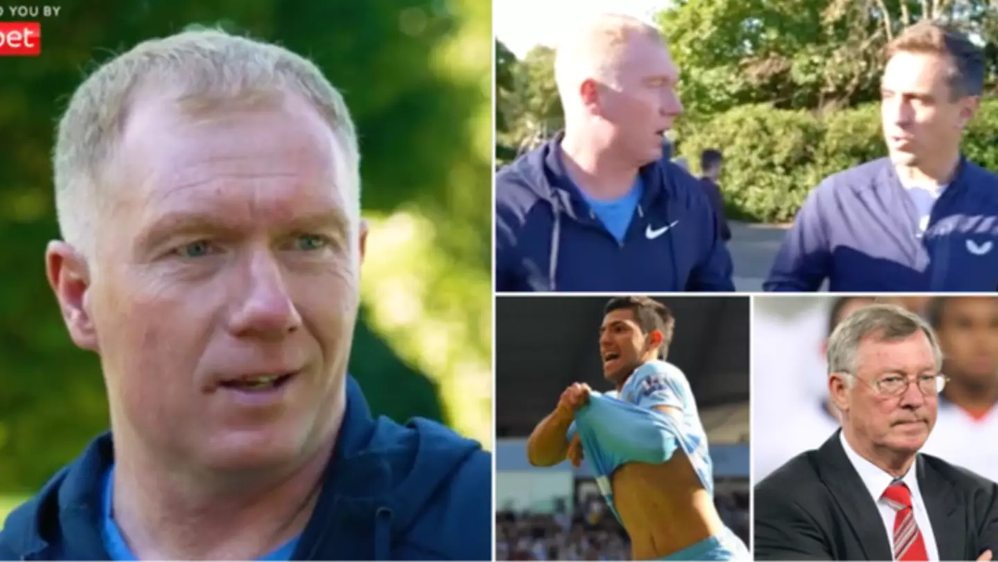 Paul Scholes reveals Sir Alex Ferguson team talk after Aguero moment nearly left him in tears