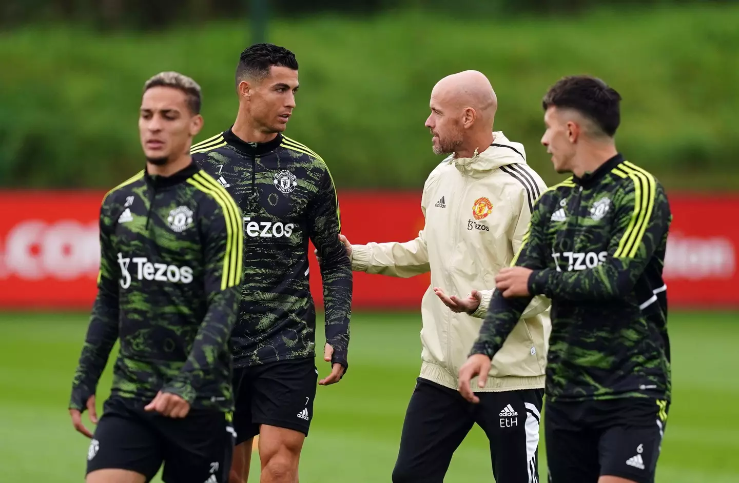 Ronaldo's relationship with Ten Hag is said to be at 'breaking point' (Image: Alamy)