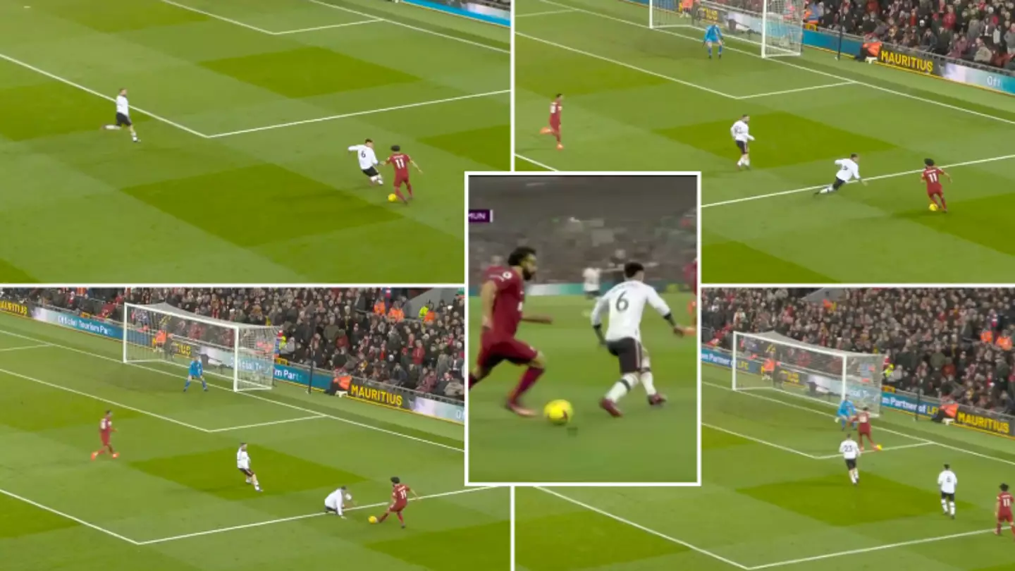 Mo Salah sends Lisandro Martinez to the shops as Liverpool go 3-0 up at Anfield