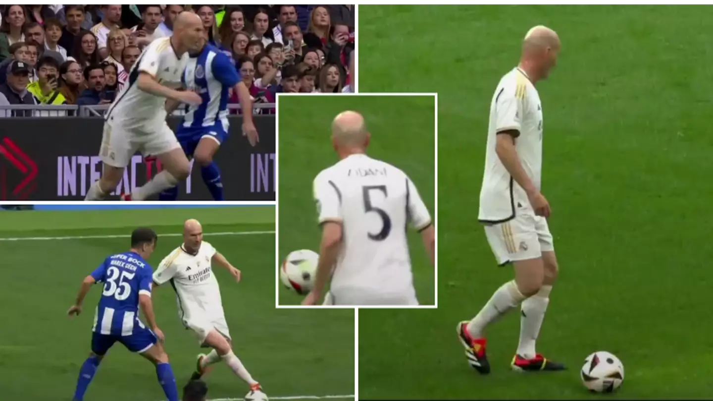 Zinedine Zidane shows his class in Real Madrid Legends match as fans 'mistake' him for current player