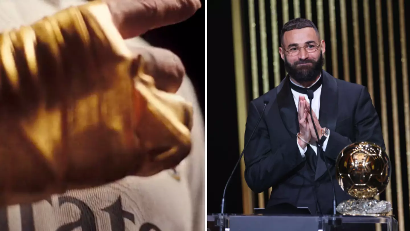 Fans saw Karim Benzema accept the Ballon d'Or without his signature bandage, there's a reason he wears it