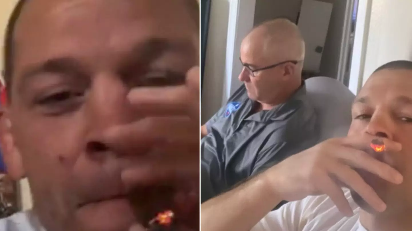 Nate Diaz smokes weed while USADA drug tester is at his home, tells organisation to 'f*****g suck a d***'