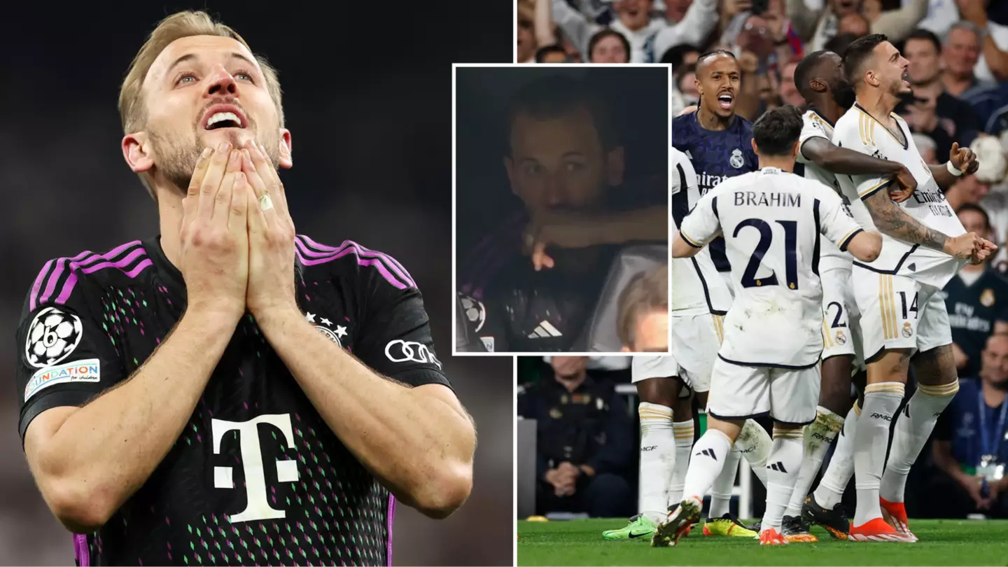 Fans spot what Harry Kane did at the full-time whistle after Bayern Munich's crushing defeat to Real Madrid