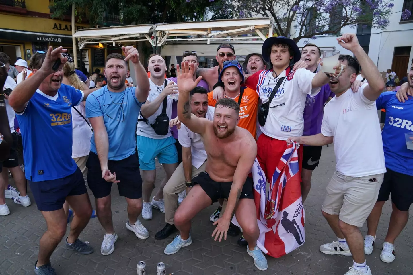 Eighty-thousand Rangers fans are estimated to have made the trip to Spain (Image: PA)