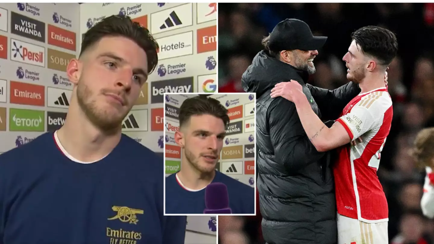 Declan Rice has named the 'best team in the league' out of Liverpool, Arsenal and Man City