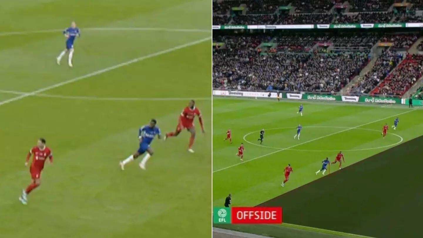 Chelsea fans left fuming after 'shocking' VAR decision denies Carabao Cup final goal vs Liverpool