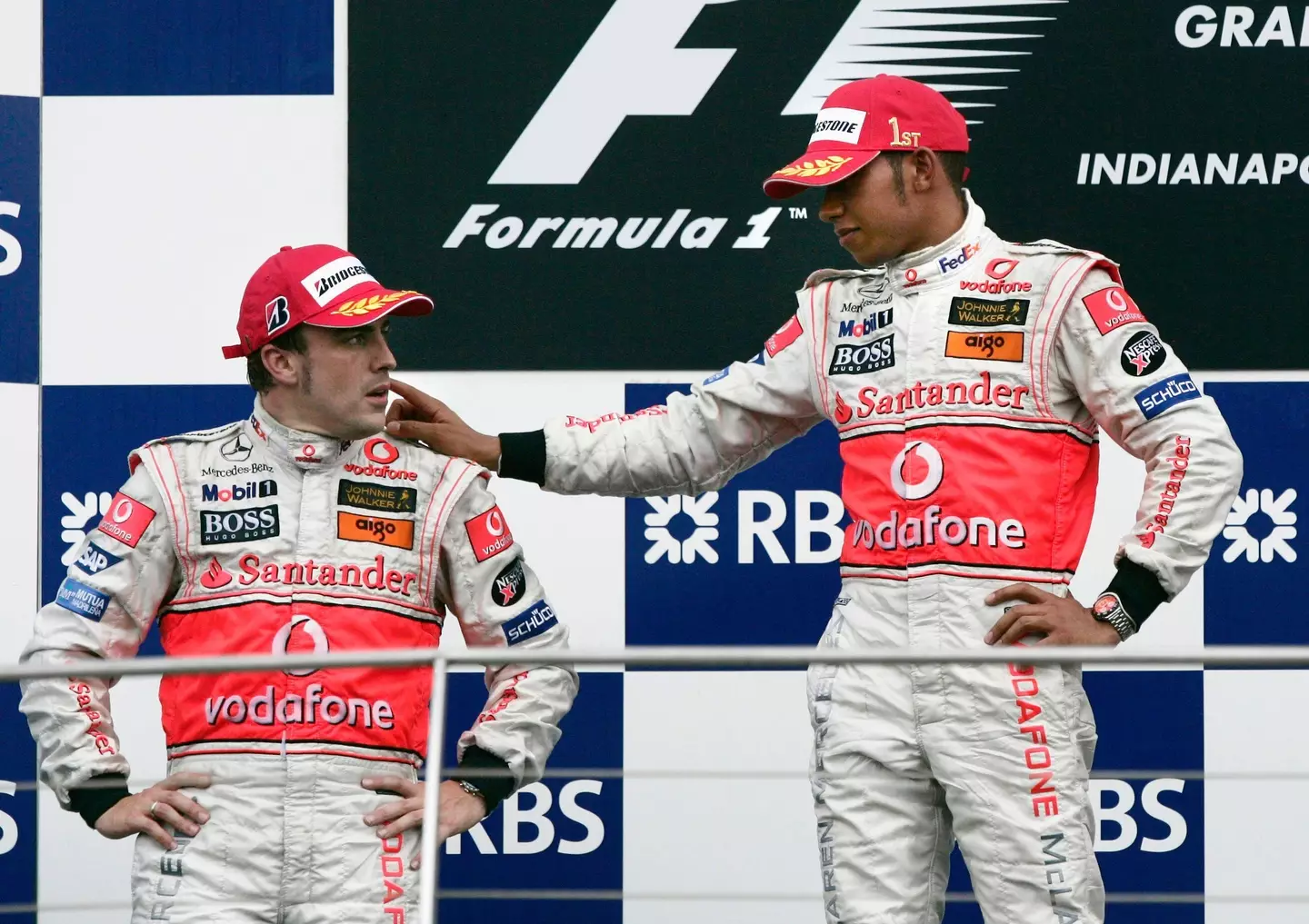 Hamilton and Alonso did not get on well when they were teammates. Image: Alamy