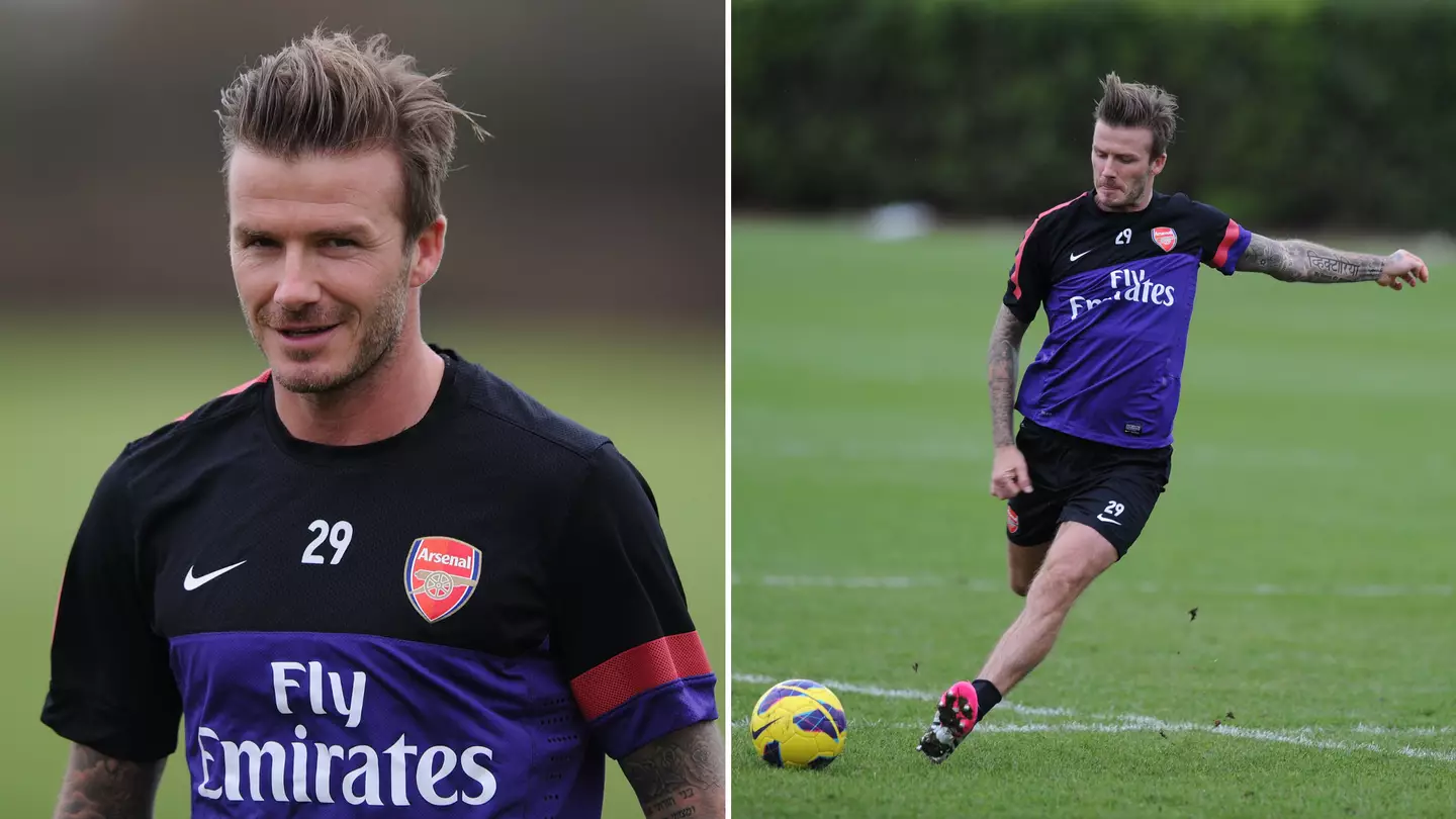 David Beckham stunned Arsenal squad with 'unbelievable' training moment during forgotten spell at the club