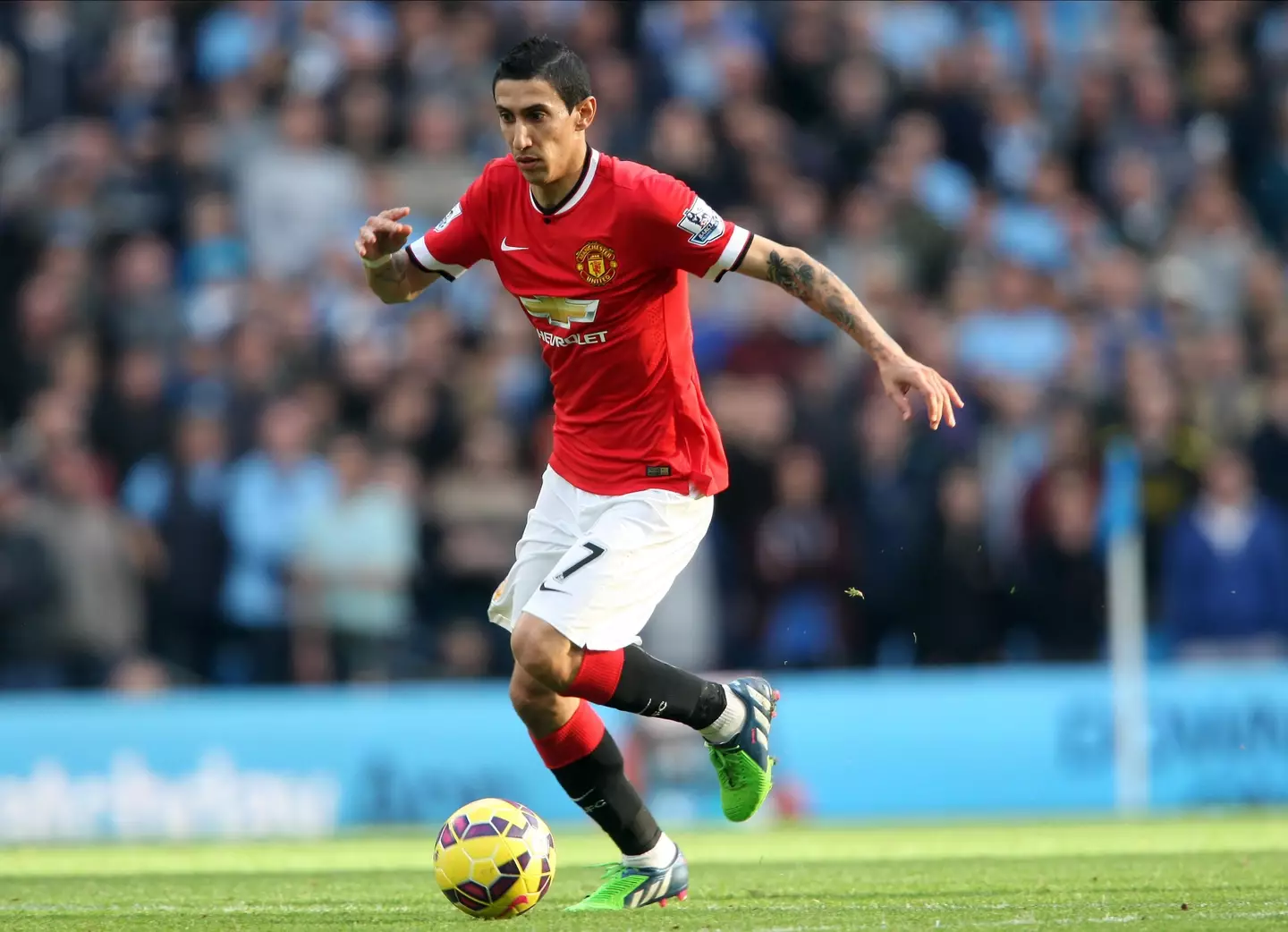 Angel Di Maria was at Manchester United for just one year before leaving for PSG. (Alamy)
