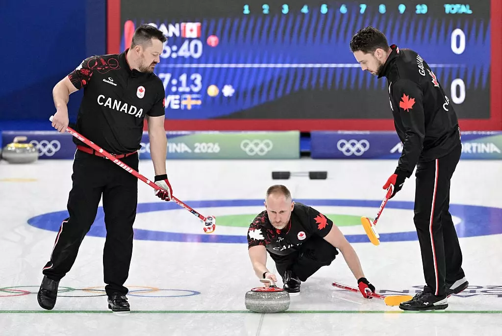 Canada were accused of cheating in their curling match with Sweden. (Image: iziana FABI / AFP via Getty Images)