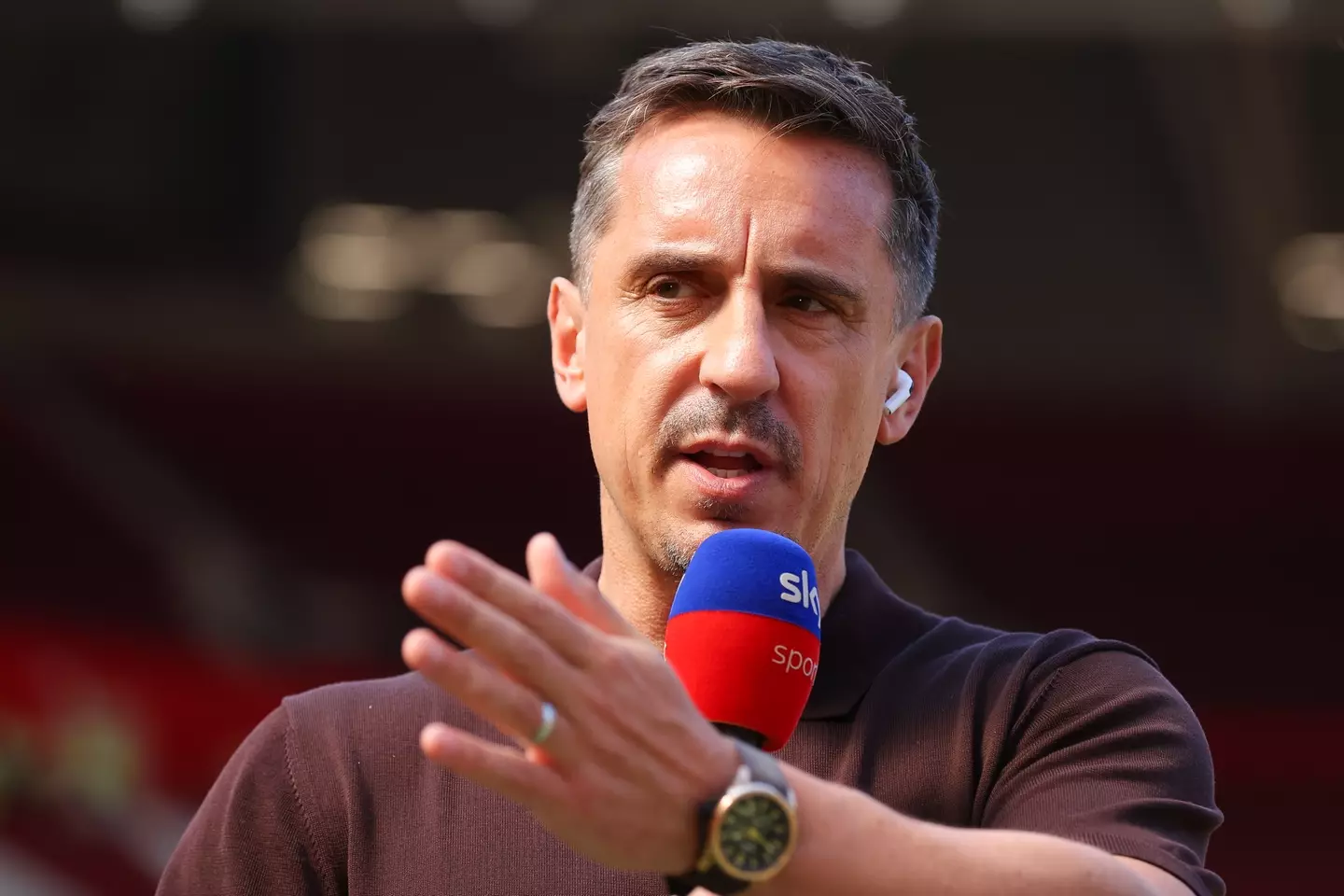 Gary Neville has faced criticism in recent weeks. Image: Getty