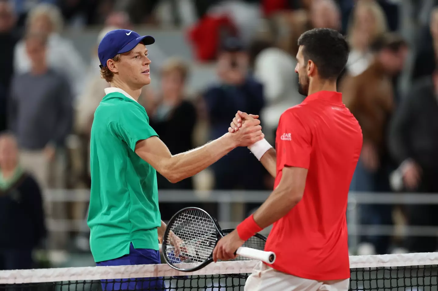 Sinner beat Djokovic at the French Open in June. Image credit: Gettty