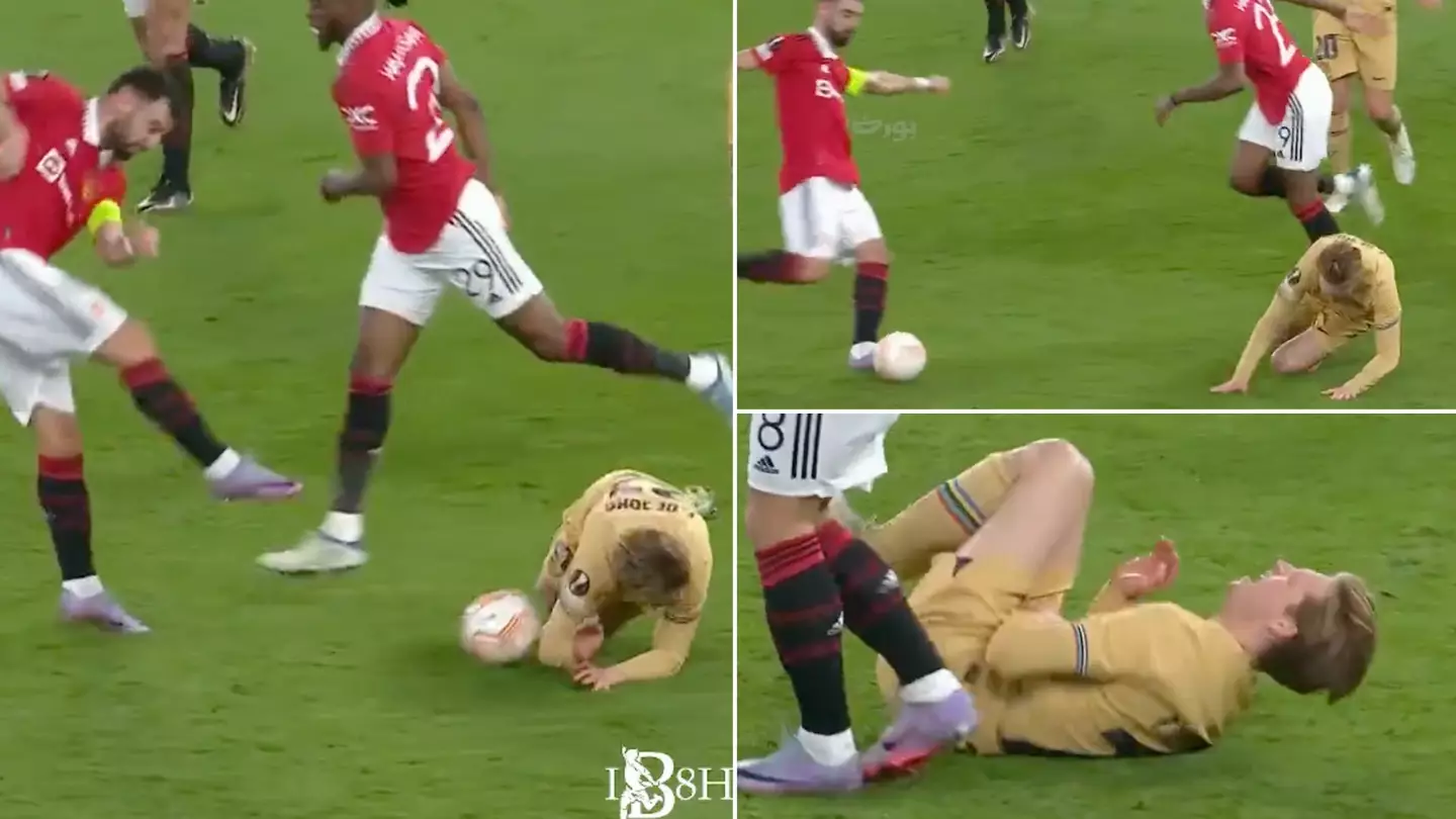 Bruno Fernandes smashes the ball at Frenkie de Jong, gets dubbed football's 'most dislikeable' player