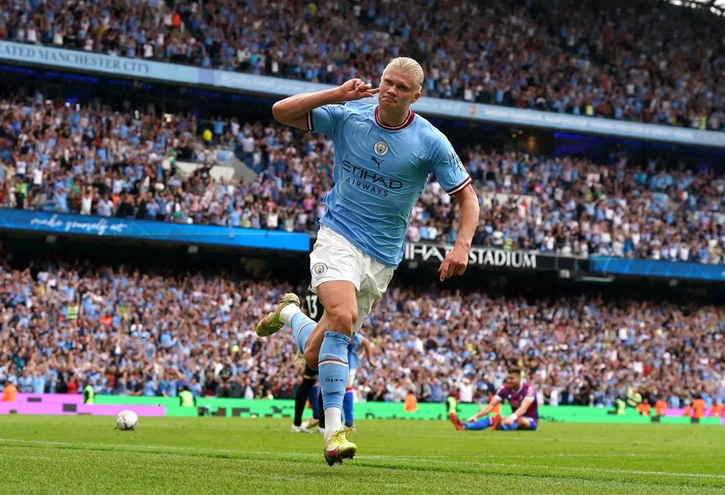 Haaland has scored nine goals in five goals for City (Image: Alamy)