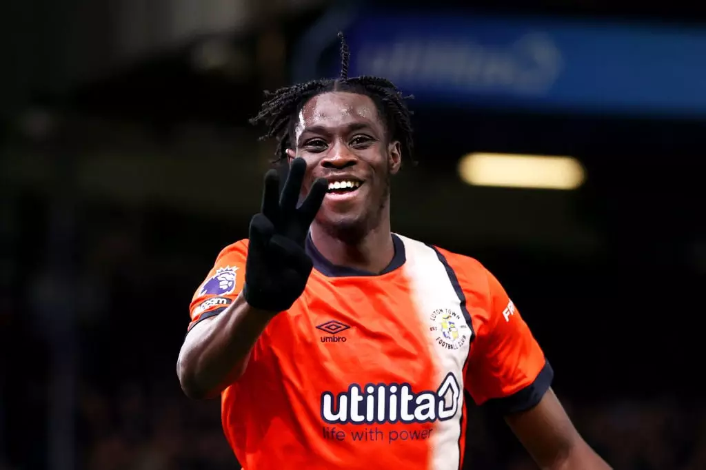 Luton Town striker Elijah Adebayo reported the incident. (Image: Alex Pantling/Getty Images)