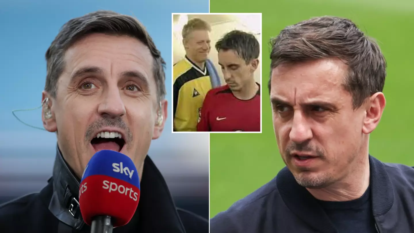 Gary Neville shares peak 'grumpy old man' view of Brighton and Everton players laughing together