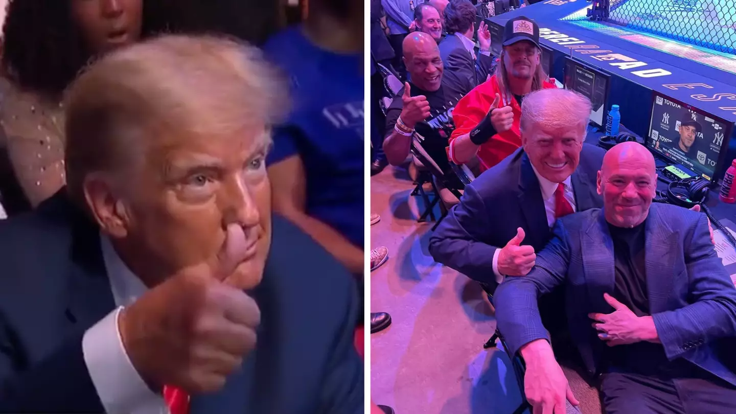 Donald Trump spotted at UFC 287 amid indictment charges