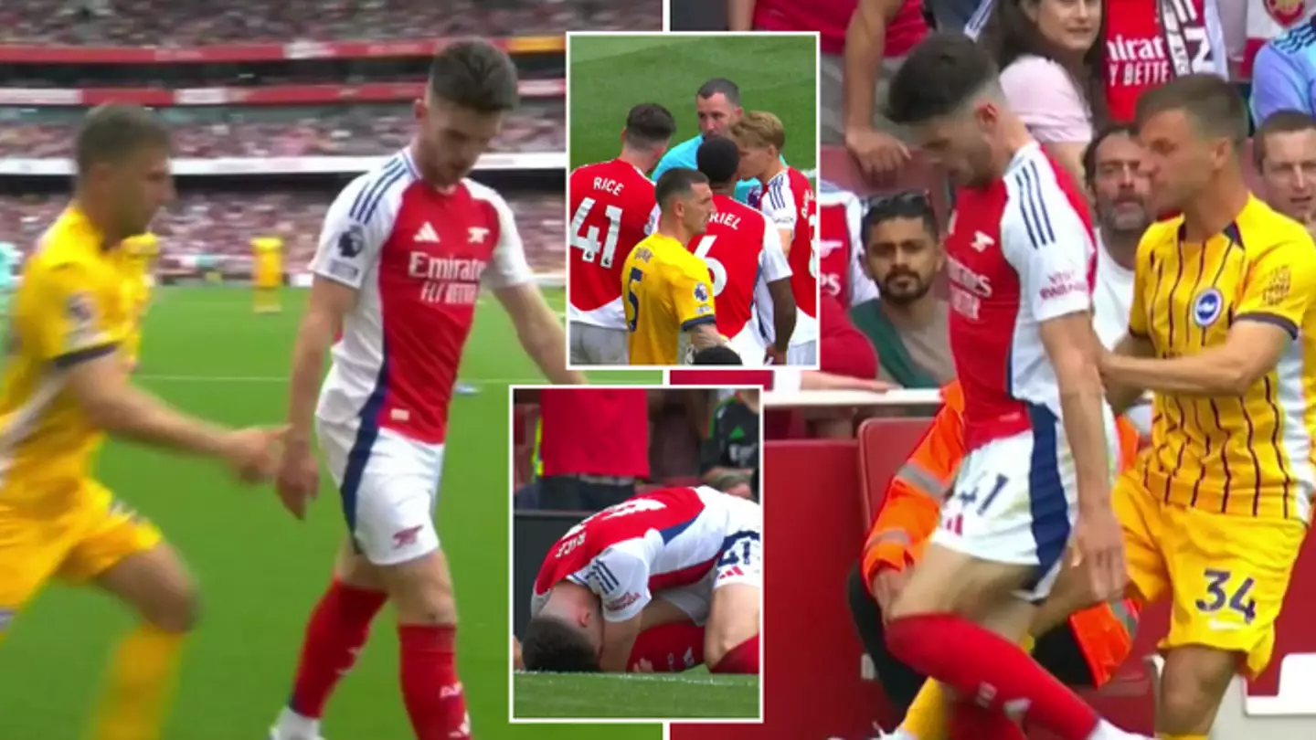 Declan Rice sent off for the 'worst red card decision you will ever see' that left commentators stunned