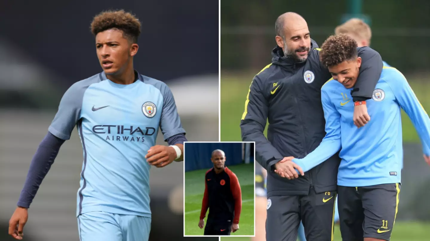 Jadon Sancho was handed stern warning at Man City for Vincent Kompany training ground incident