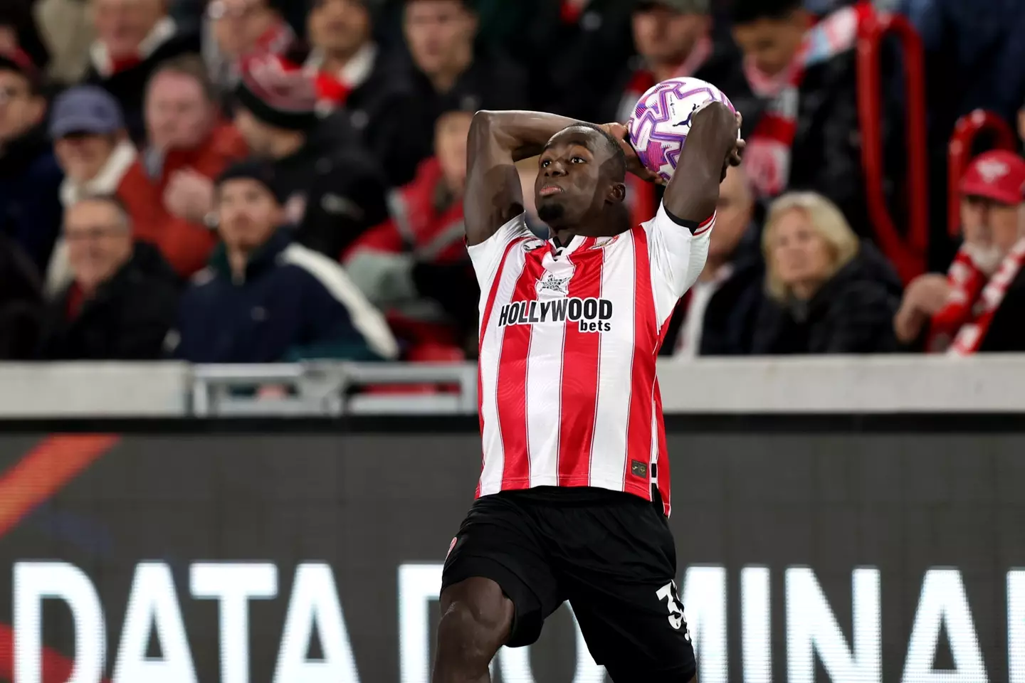 Kayode has added a new dimension to Brentford with his throw-ins. Image: Getty