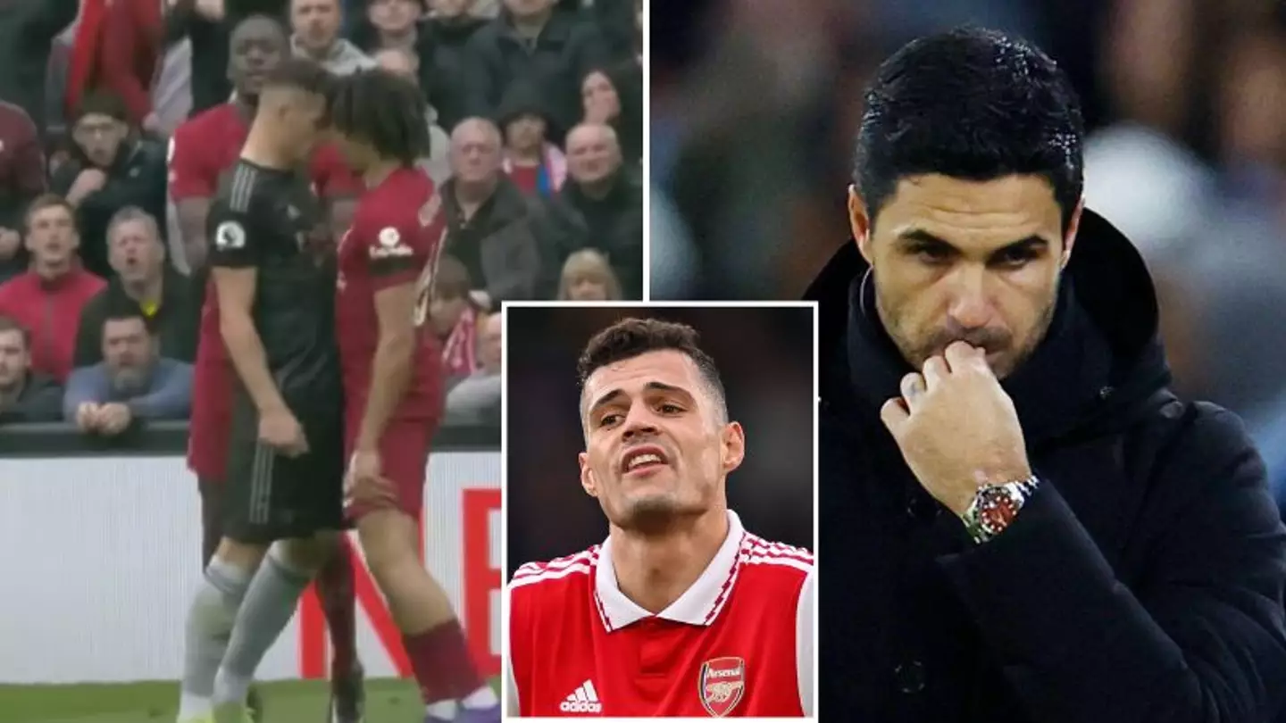 Granit Xhaka failed to heed Mikel Arteta's foul-mouthed Anfield warning during Liverpool vs Arsenal