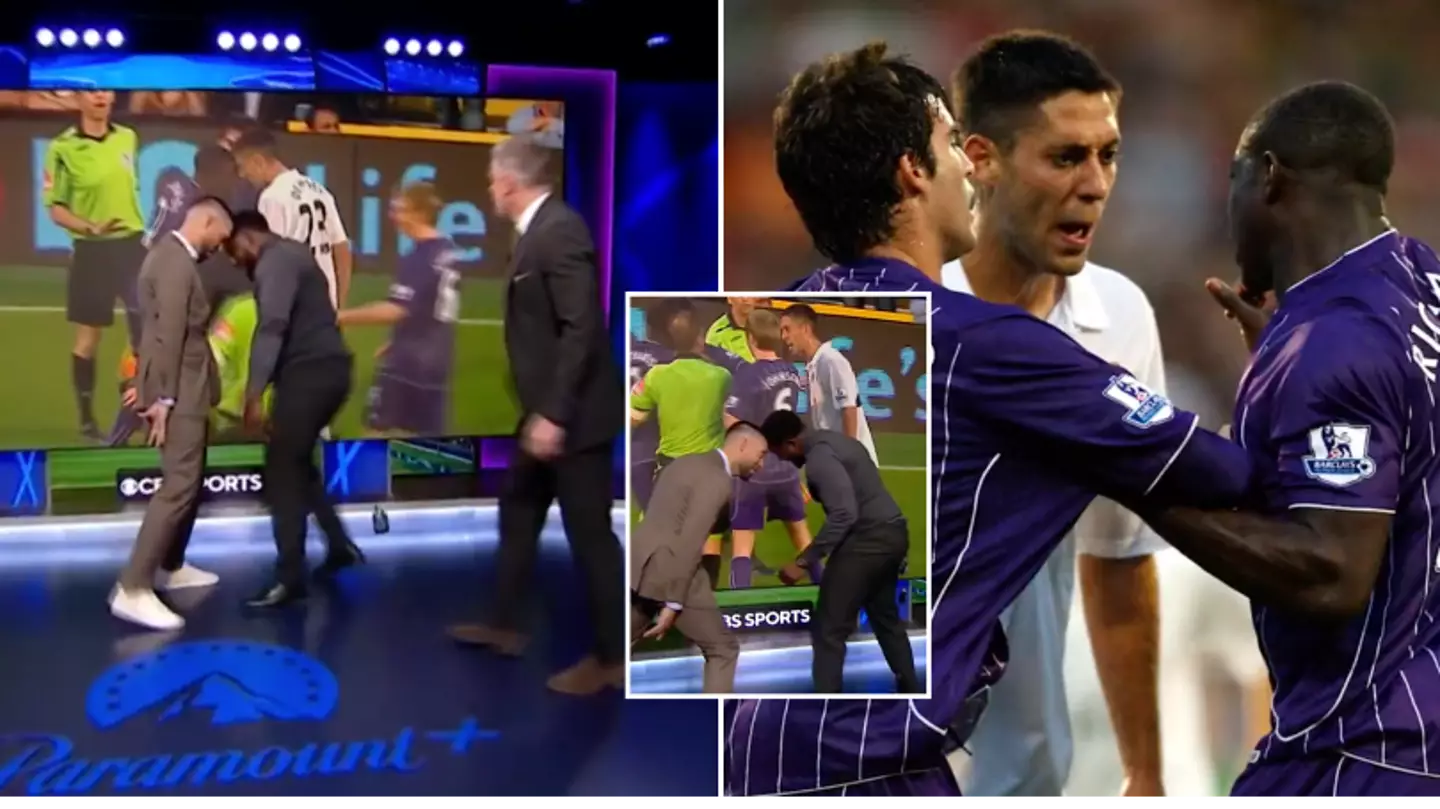 Micah Richards and Clint Dempsey re-enact fight from Man City vs Fulham game in 2007, it's so good