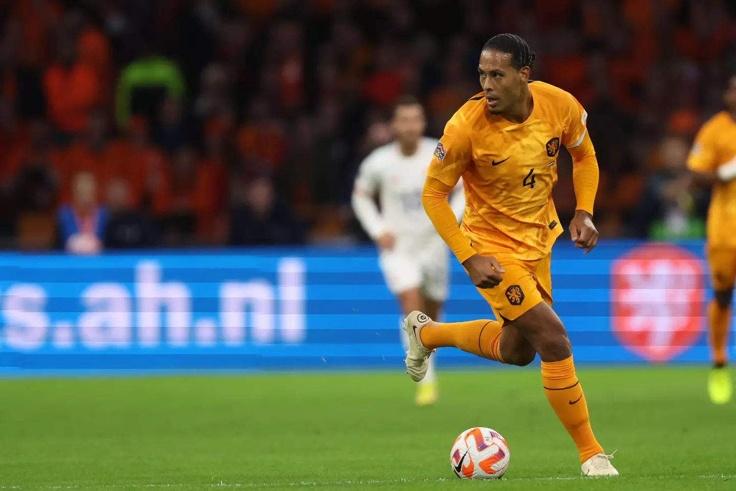 Van Dijk was criticised for not taking the initiative with his passing. Image: Alamy