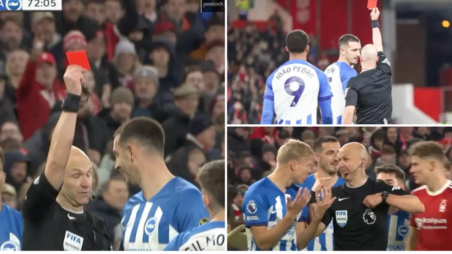 The shocking reason why Lewis Dunk was shown a red card for Brighton, it hasn't happened for 12 years