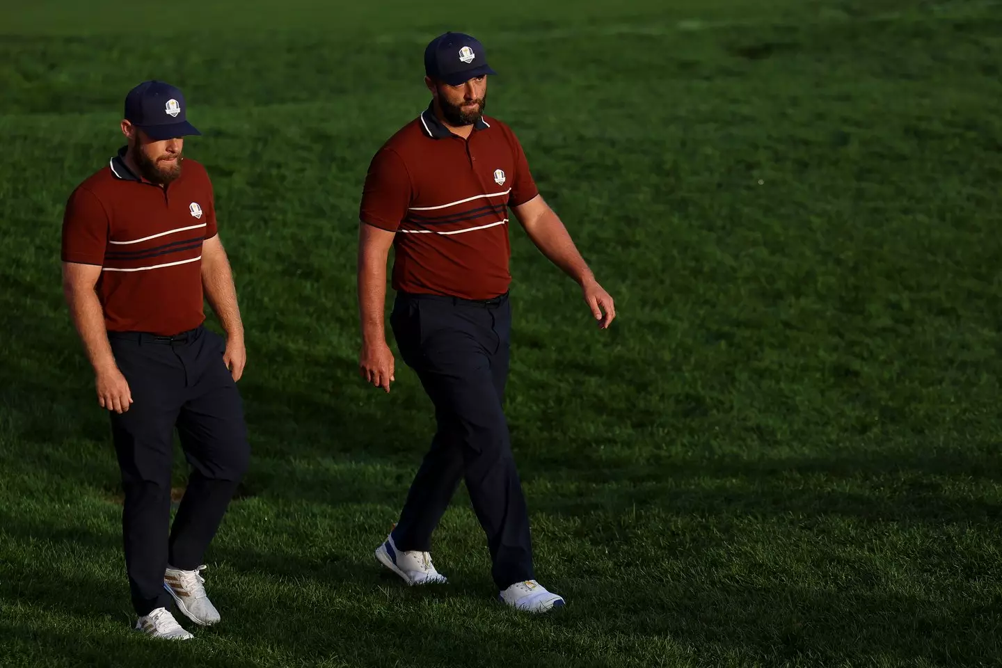 Tyrrell Hatton and Jon Rahm. Image: Getty