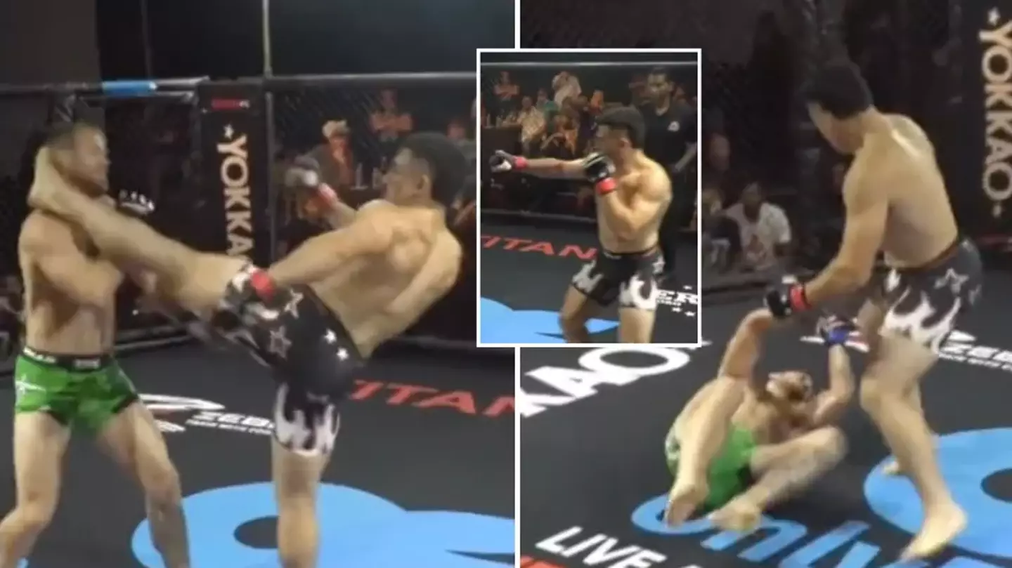 MMA fighter lands controversial ONE-SECOND knockout, fans call head-kick 'dirty' and 'unsportsmanlike'