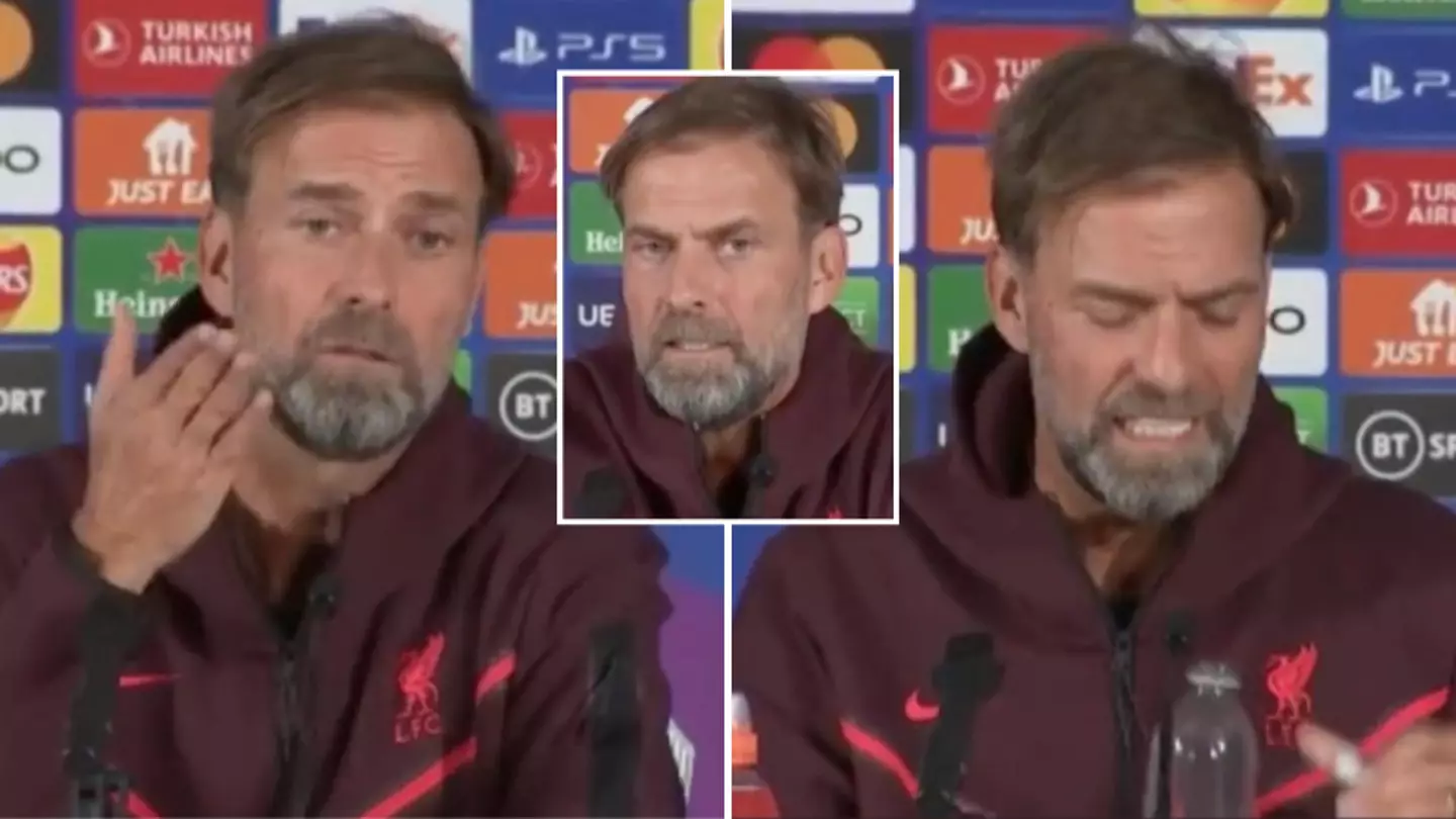 "Do me a favour, and ask your own question," Jurgen Klopp unimpressed with journalists question