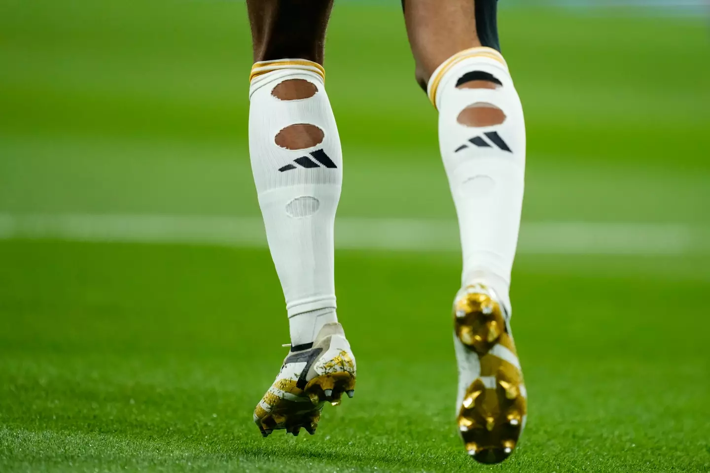 Bellingham's socks technically break La Liga laws. (Image