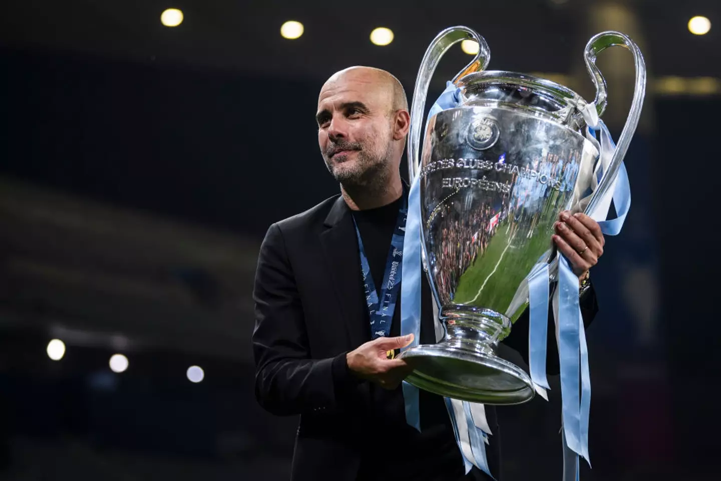 Pep Guardiola has won a total of 18 trophies with Manchester City. (Image: Getty)